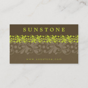 BUSINESS CARD :: patterned sunstone 1