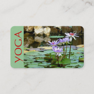 BUSINESS CARD, PEARL, PHOTOG. YOGA, LOTUS BLOSSOM CARD