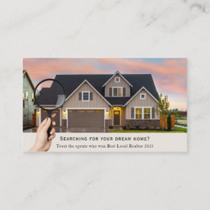 Business Card, photo customizable for Real Estate  Business Card