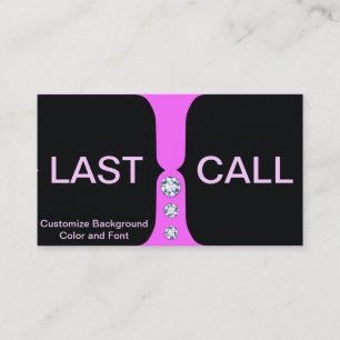 Business Card Pink and Diamonds Template