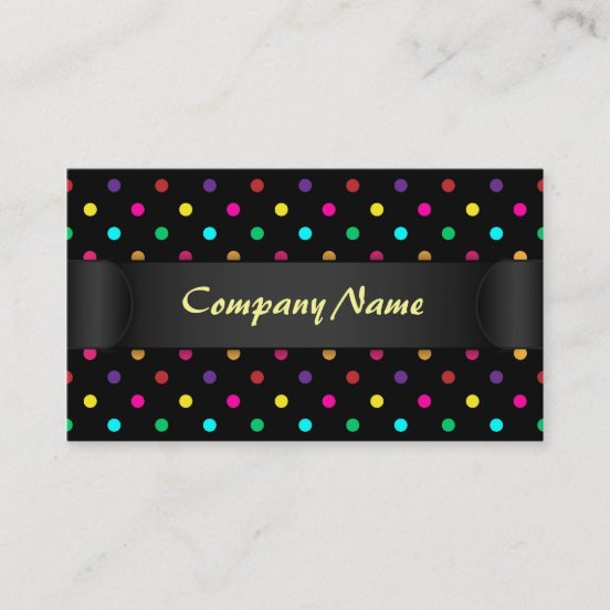 Polka Dots Business Cards & Profile Cards Zazzle CA