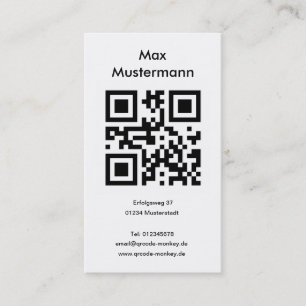 Business card, portrait format (customizable) business card