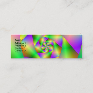Business Card Psychedelic Spiral
