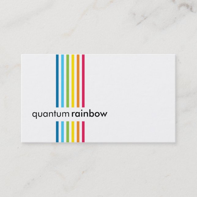BUSINESS CARD :: rainbowed stripe 1 (Front)