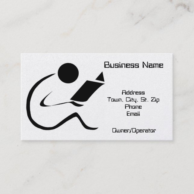 Business Card-Read-Great for Teachers or Library Business Card (Front)