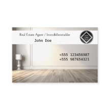 business card real estate agent room equipment etc