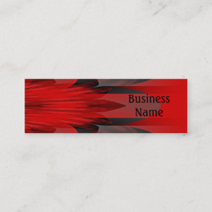Business Card Red Black Abstract