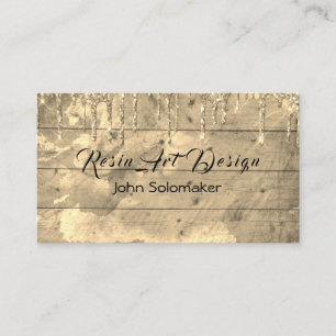 Business Card Resin Art Glossy