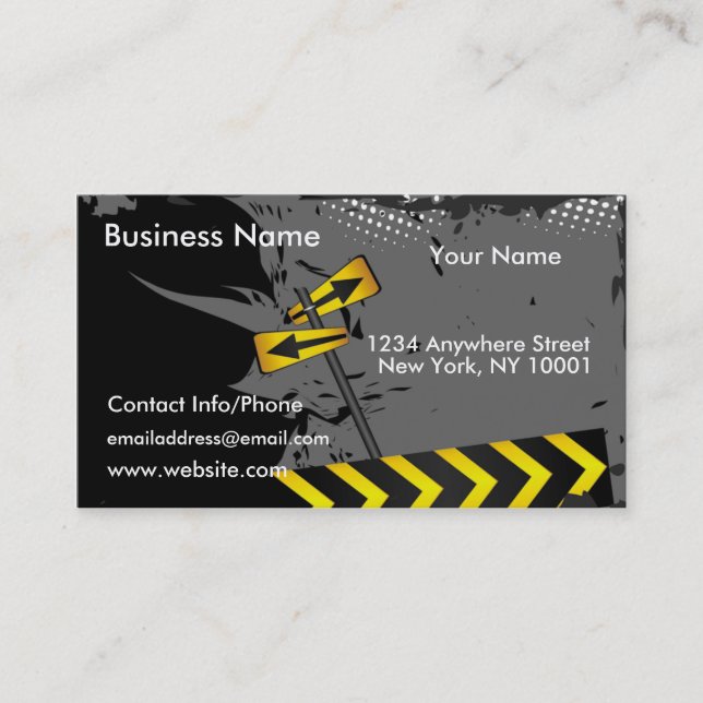 Business Card Road Signs 2 (Front)