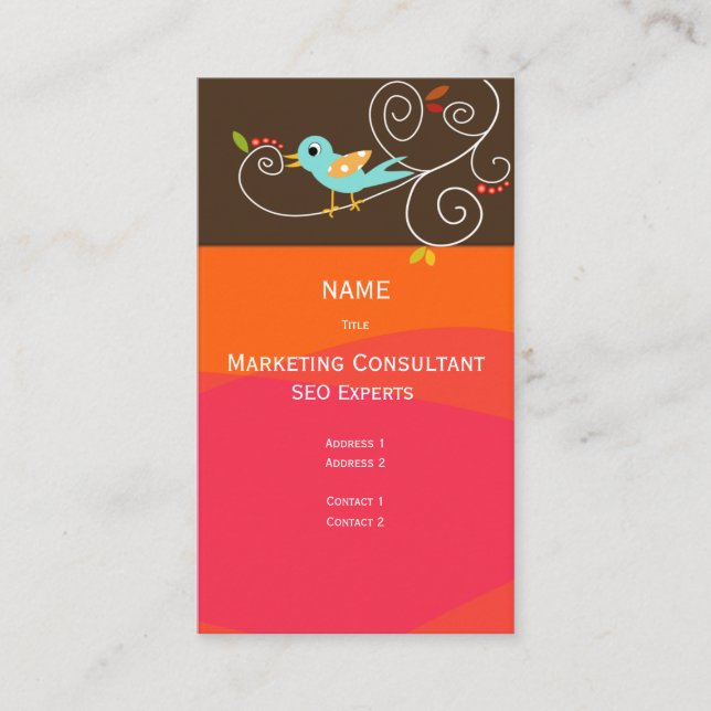 Business Card SEO Marketing Consultant (Front)