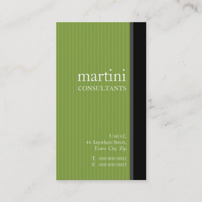 BUSINESS CARD :: simply sleek 3 (Front)