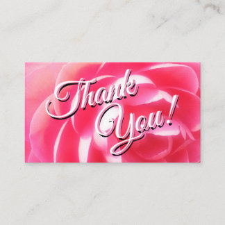 Business Card size "Thank you" note