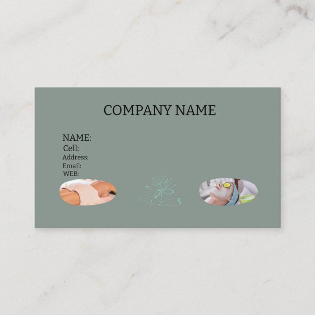 Business Card spa (Front)