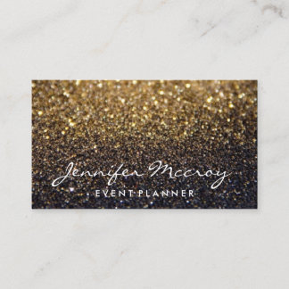 Business Card - Sparkling Glitter Glamour Gold