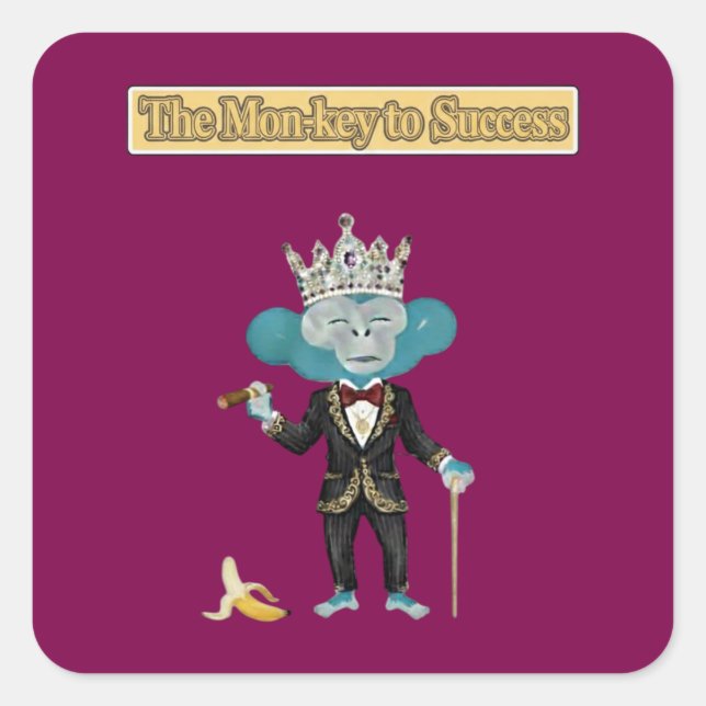 Business Card Square Sticker (Front)