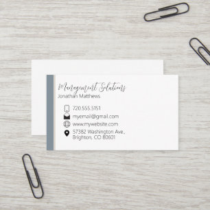 Business Card - Steel Blue