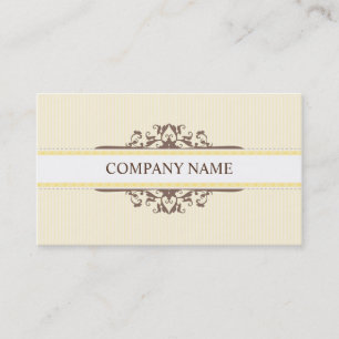 BUSINESS CARD stylish divine vintage mocha yellow