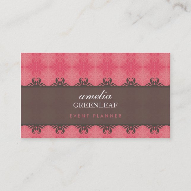 BUSINESS CARD :: stylish patterned 11 (Front)