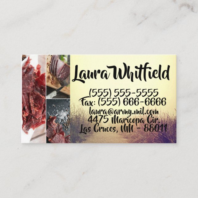 Business Card Sunrise Pathway Walkway Path Side Wa (Front)