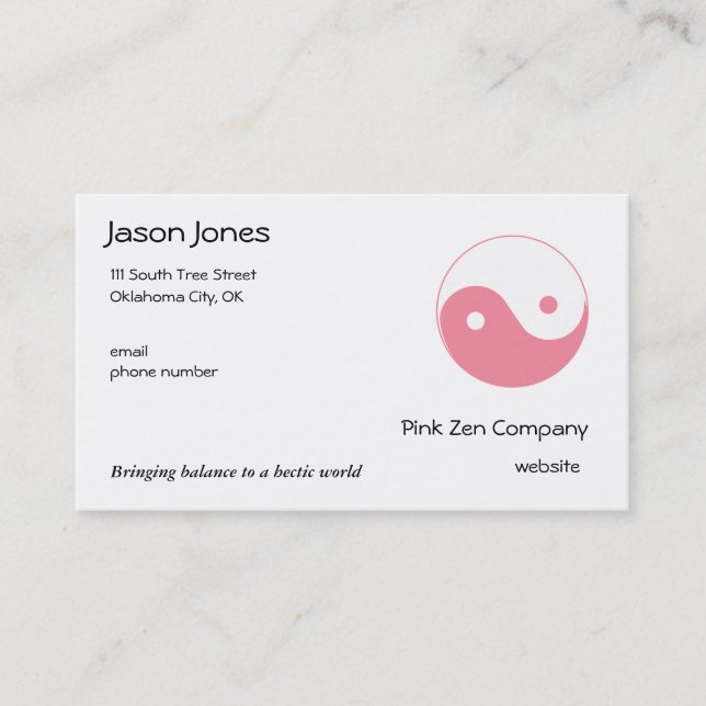 Business card template (Front)