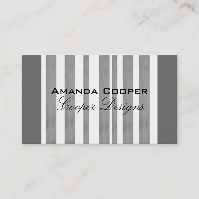 business card template custom modern chic design (Front)