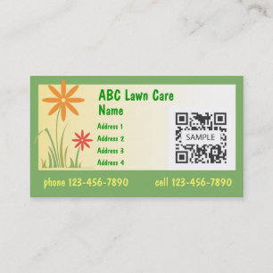 Business Card Template Lawn Care