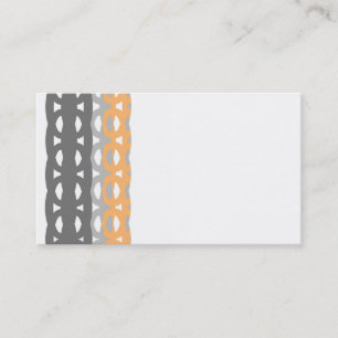 business card template mid century style design
