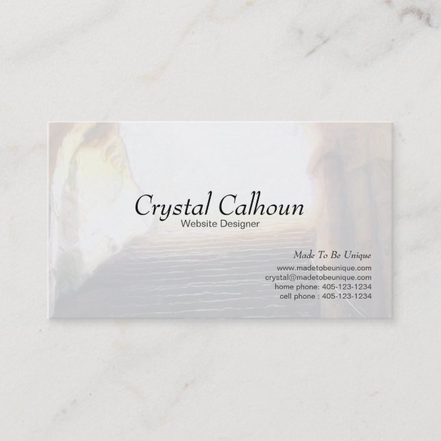 Business Card Template - Path to Light (Front)