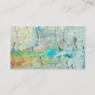 business card template peeling paint photo art