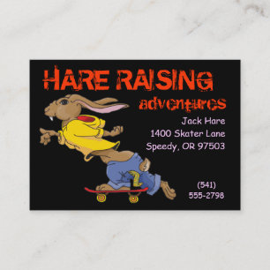 Business Card Template Skateboarding Rabbit