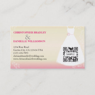 Business Card Template Wedding