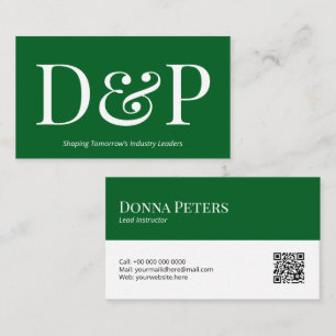 Business Card Template with QR Code   DP7