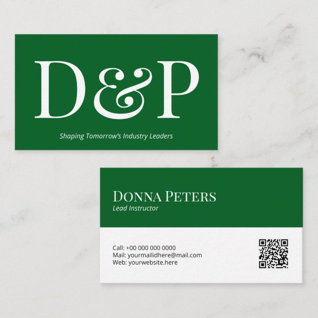 Business Card Template with QR Code | DP7 (Front/Back)