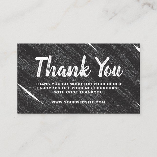 Business Card Thank you Order Modern Simple (Front)