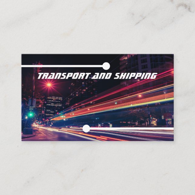 Business card, transport, logistic, nightexpress 1 business card (Front)