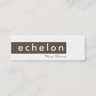 BUSINESS CARD trendy modern simple tab brown