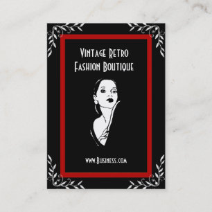 Business Card Vintage Retro Fashion Boutique 3