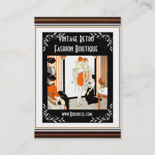 Business Card Vintage Retro Fashion Boutique 5