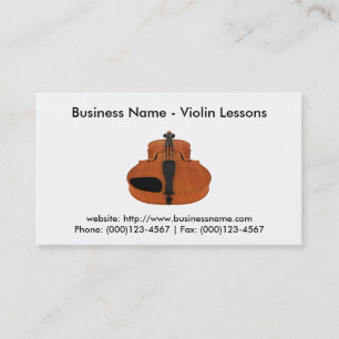 Business Card: Violin Lessons Card