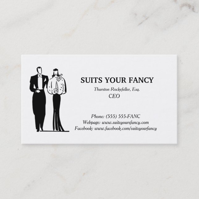 Business card with a classy style (Front)