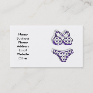 Business Card with Bikini Bathing Suit