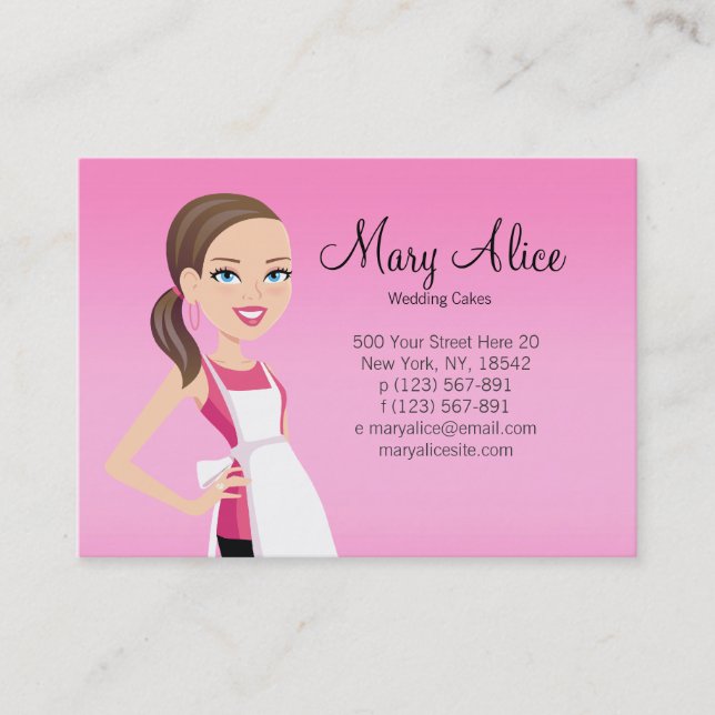 Business Card with Character - Culinary 2 (Front)