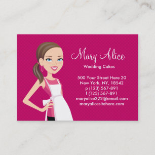 Business Card with Character Illustration Culinary
