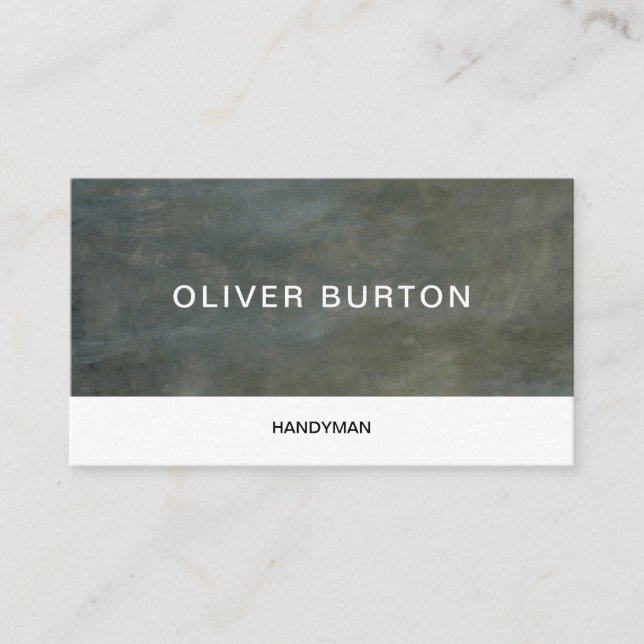 Business card with concrete texture. (Front)