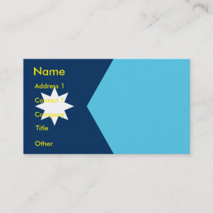 Business Card with Flag of Minnesota