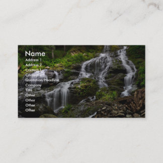 Business card with full colour background