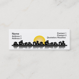 Business Card with houses
