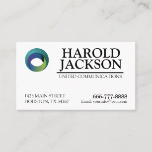 Business Card With Logo And Personalized Text