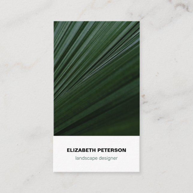 Business card with nature background (Front)