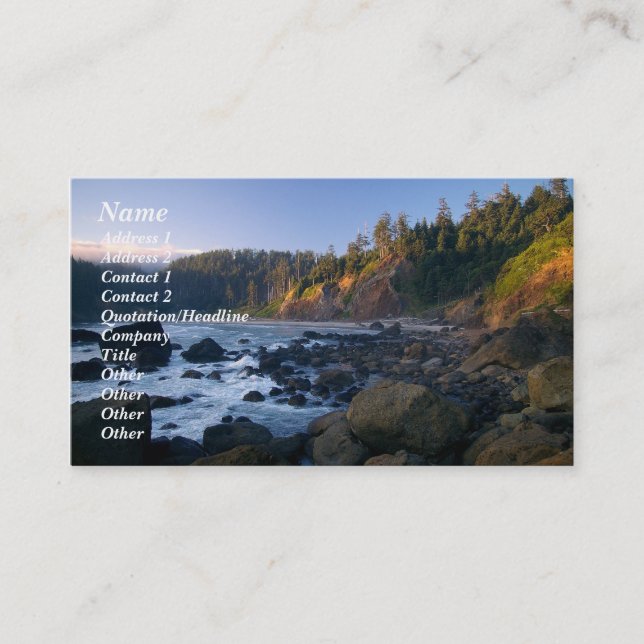 Business card with photo. (Front)